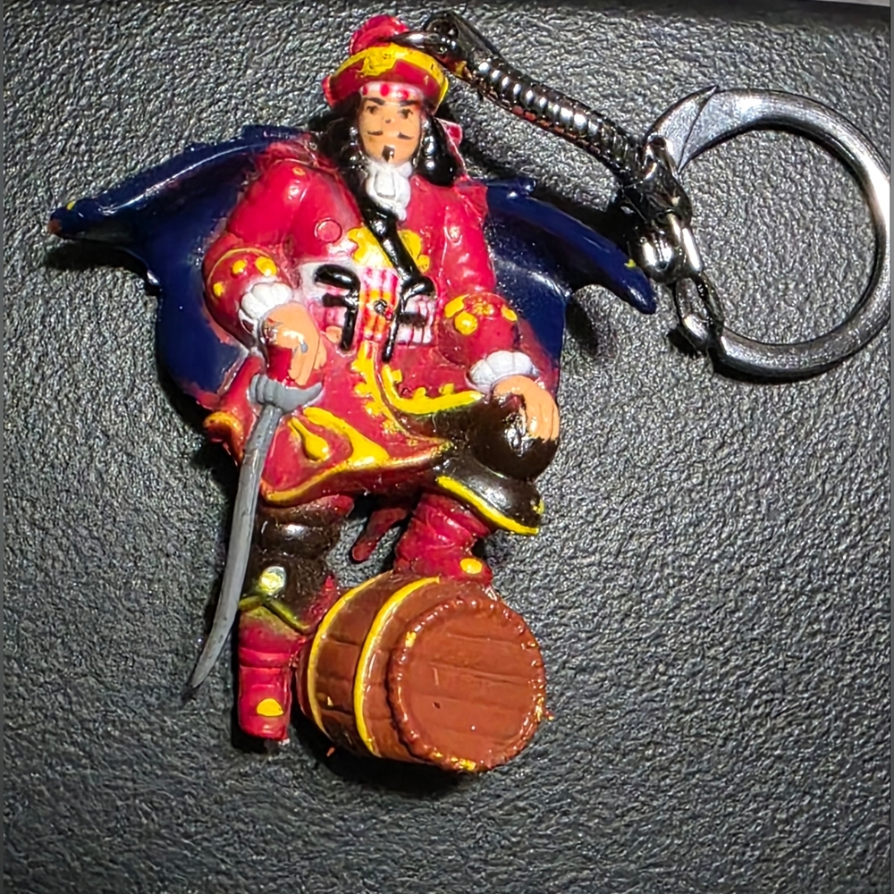 Vintage Captain Morgan Spiced Rum Pirate Keychain